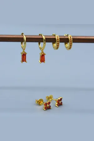 Yehwang Oorbellen set - - roestvrijstaal - koningsdag - oorbellen set