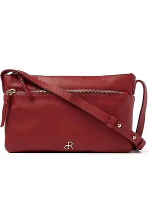 dR Amsterdam Schoudertas | Schoudertas dames | Crossbody tas dames | Handtassen dames | Leren schoudertas | Faggio - 903740 Red