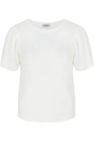 Fluresk Trui Niala Knitting Top 25zlf01 011 Off White Dames
