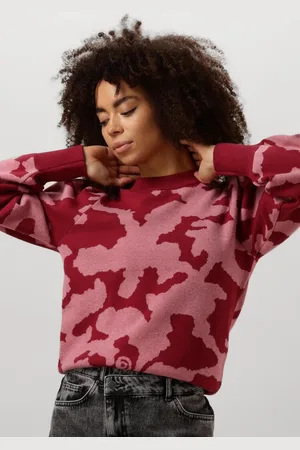 POM Amsterdam Camo Red Truien & vesten Dames - Sweater - Hoodie - Vest-