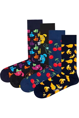 Happy Socks Sokken Classic Crew 2-Pack Verpakking van 4