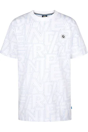 Petrol Industries Jongens All-over Print T-shirt Hibiscusbreeze - Wit