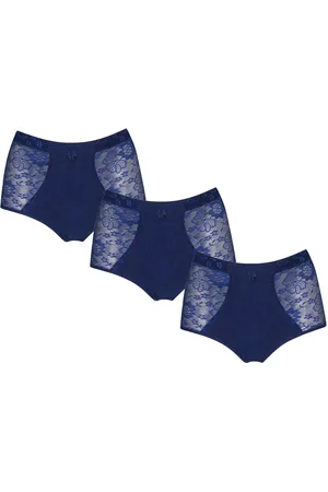 J&C JackyCeline JC 3-Pack Licht corrigerende dames slips H201 Marine - maat XXL