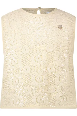 Le Chic ENIG sequin crochet top -