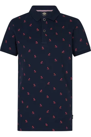 Petrol Industries Jongens All-over Print Polo Marigold - Blauw