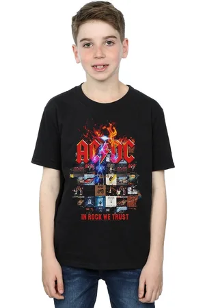 AC/DC Boys In Rock We Trust Album Cover T-Shirt
