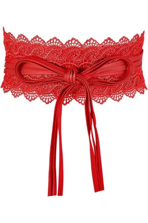 Merkloos Lederen Obi Riem Vrouwen Taille Riem Strik Wrap Cinch Brede Riem Voor Jurk