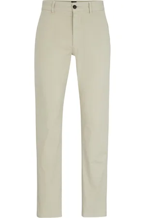 HUGO BOSS Satin Chino Ecru