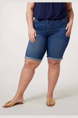 Miss Etam Dames Jeans bermuda - Plus