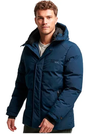 Superdry Gewatteerde City windparka met capuchon - Heren - Gewatteerde jassen