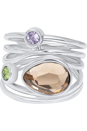 Ixxxi Fame-Bloom Violet-Zilverkleurig-Dames Ring