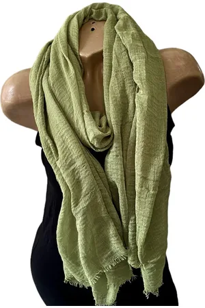 Merkloos Dames effen kleur sjaal 51# Grass Green