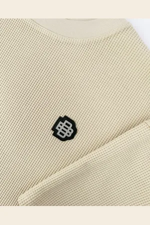 Black Bananas MONOGRAM WAFFLE T-SHIRT
