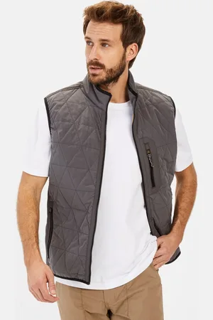 Camel Active Vest met opstande kraag