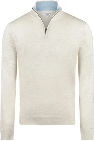 McGregor Trui Zip Mock Sweater Mm251 1204 01 9200 Kit Mannen
