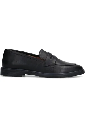 Sacha Dames - Zwarte leren penny loafers