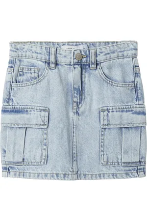 NAME IT Kids meisjes rok MILLIE Light Blue Bleached Denim