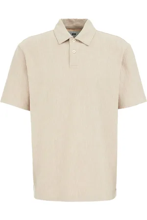 WE Fashion Heren Relaxed fit polo met structuur