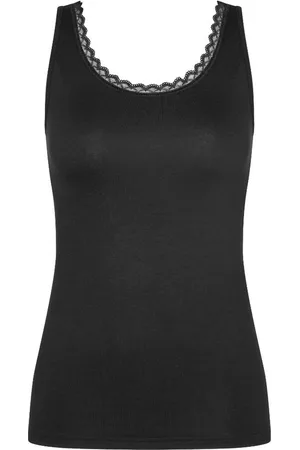 Triumph Feel Of Cotton Tank Top 10224975-0004 BLACK-42