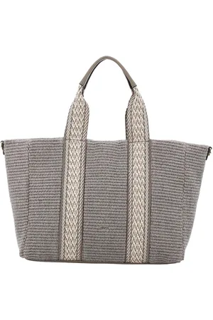 Abro+ Schoudertas Fabric Raffia Shopper Kaia Grijs