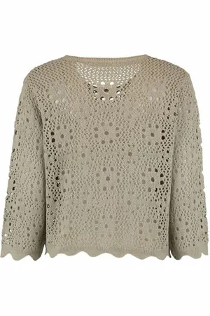 Hailys 3/4 A SK Ma44ra Gebreide trui kaki XS Polyester Dames - Street wear
