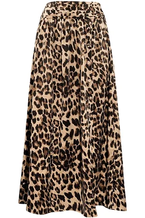 Merkloos Lange panterprint rok - nieuwe collectie - lente/zomer - dames - - maat L