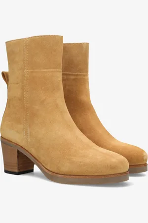 Shabbies Amsterdam Enkellaars Lieve Ankle Cognac