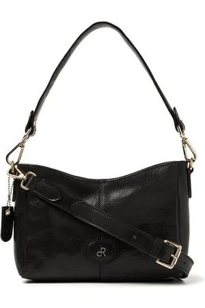dR Amsterdam Schoudertas | Schoudertas dames | Crossbody tas dames | Handtassen dames | Leren schoudertas | Milan - 283767 Black