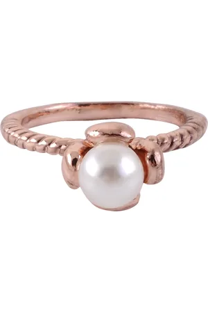Behave Ring - Rosé Goudkleurige Ring met Witte Parel | Elegant & Tijdloos | Nikkelvrij