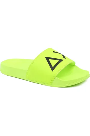 sun68 Slippers Logo Fluo