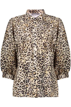 Geisha Blouse Leopard Blouse 53237 20 Sand/black Dames