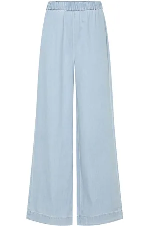 Pieces® PCSMIDI HW WIDE LEG DENIM PANTS MPA - Meisjes - Leggings