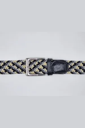 Merkloos Vlecht riem Gevlochten riem Elastiek riem - unisex - geschikt voor zowel mannen als vrouwen