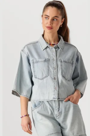 Circle Of Trust Mae Denim Blouse Blouses Dames -