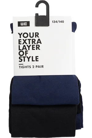 WE Fashion Meisjes panty 2-pack, 50 denier