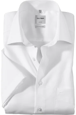 Olymp Luxor comfort fit overhemd - korte mouw - - Strijkvrij - Boordmaat: 47