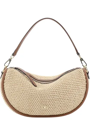 Abro+ Schoudertas Maglia Raffia Hobo Bag Willow Beige