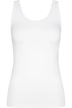 Triumph Feel Of Cotton Tank Top 10224975-0003 WHITE-42