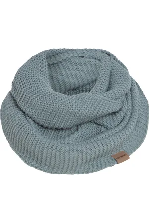 Knit Factory Jamie Gebreide Colsjaal - Ronde Sjaal - Nekwarmer - Wollen Sjaal - Groene colsjaal - Dames sjaal - Heren sjaal - Unisex - - One Size