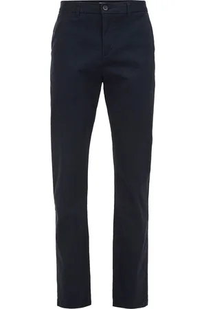 WE Fashion Heren slim fit chino met stretch