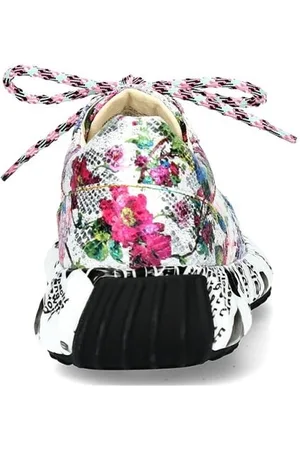 LAURA VITA Sneakers met bloemen en pailletten