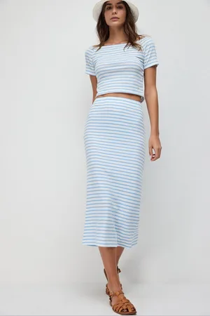 No Matter What Apparel Jupe crayon midi extensible