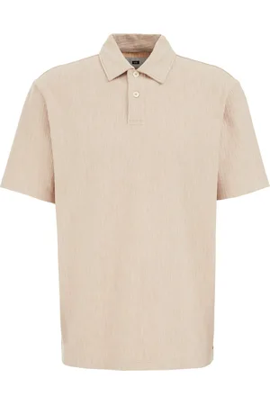 WE Fashion Heren Relaxed fit polo met structuur