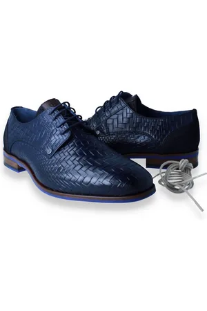 Berkelmans Heren Veterschoen Oulton Navy Braided 45