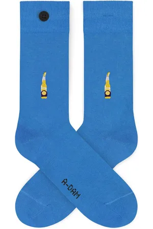 A-dam Beer - Sok - Sokken - Biologisch Katoen - Vegan - Heren en Dames - Volwassenen - Blauw - 41-46