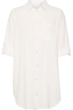 Kaffe Blouse Kanaya Shirt Tunic 10506337 110602 Chalk Dames