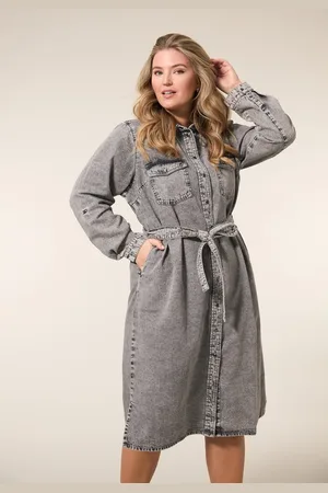Miss Etam Dames Jurk denim DUNYA - Plus