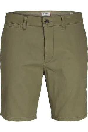 JJ JREBSHARP CHINO SHORT SN Heren Chino short - Deep Lichen Green