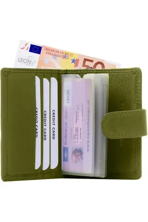 LEONDESIGN Pasjeshouder - Pasjeshouder mannen - Pasjeshouder uitschuifbaar - Pasjeshouder vrouwen - Pasjeshouders - Creditcardhouder heren - Creditcardhouder dames - Creditcardhouders - Cadeau voor vrouw - Cadeau voor man - Cadeau - - Leer