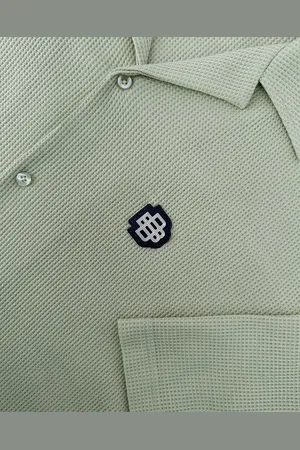 Black Bananas MONOGRAM WAFFLE SHIRT